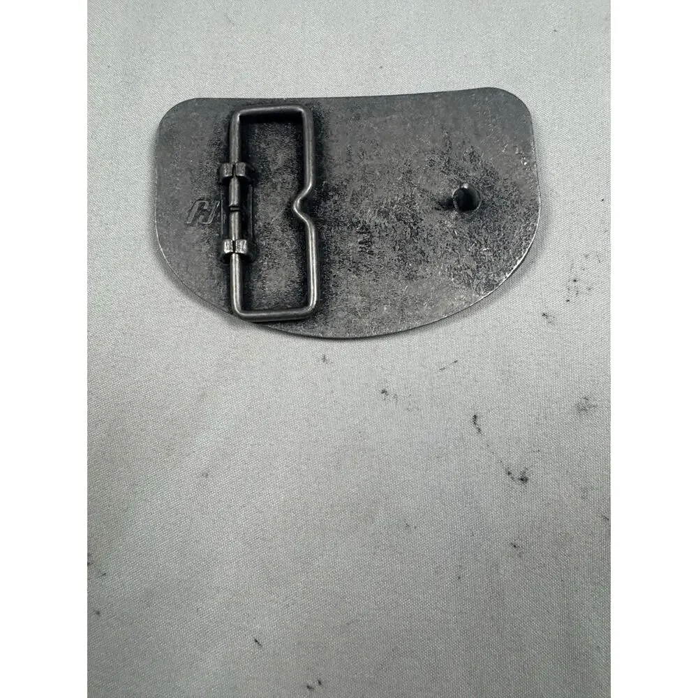 Raleigh Lights Semi Truck Pewter Tone Belt Buckle Trucking Big Rig Vintage Style